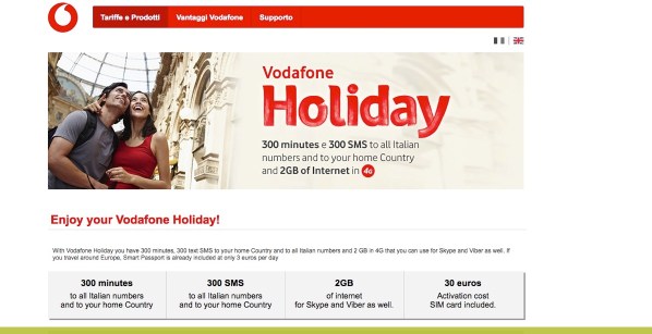 VODAFONE HOLIDAUY